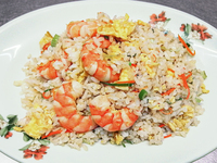 Riz sauté aux crevettes