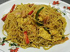 Fried rice vermicelli with curry