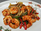 King prawn in Sichuan style (Spicy)
