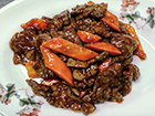 Spicy beef with carrot