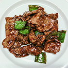 Beef with green pepper